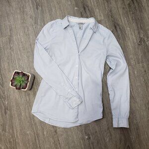 H&M * Light Blue Pin Stripe Button Down Shirt